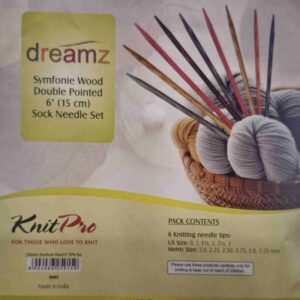 Set de agujas para medias, doble punta , 15 cm